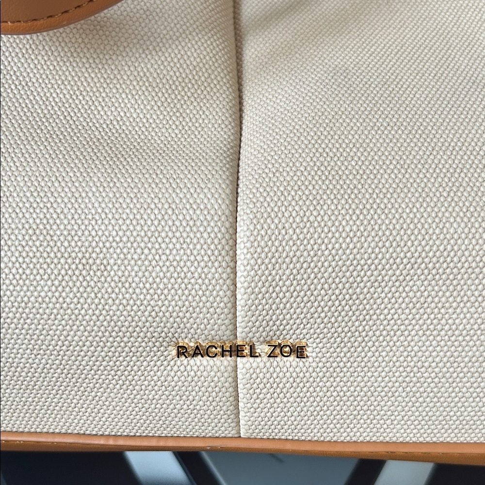 Rachel Zoe Canvas/Leather Three Compartment Tote Bag - Picture 4 of 6